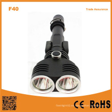 F40 aluminio 10W Xml T6 LED 1200lumens linterna al aire libre táctica